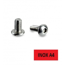 Vis BHC ISO 7380-1 Inox A4 filetage complet 10 x 20 Bte 100 (Prix à l'unité)